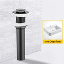 Modern black & gold brass basin sink pop up drain bathroom stopper by Decorbites
