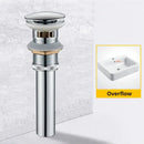 Modern black & gold brass basin sink pop up drain bathroom stopper by Decorbites