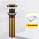 Modern black & gold brass basin sink pop up drain bathroom stopper by Decorbites