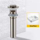 Modern black & gold brass basin sink pop up drain bathroom stopper by Decorbites