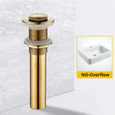 Modern black & gold brass basin sink pop up drain bathroom stopper by Decorbites