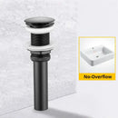 Modern black & gold brass basin sink pop up drain bathroom stopper by Decorbites