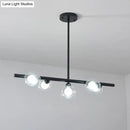 GobekUsa Modern Bubble Clear Glass Island Ceiling Light - 5/6 Lights Black/Gold Finish - Dining Room Pendant Fixture