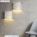 GobekUsa Nordic Square LED Wall Sconce Light - Modern Cement Bedroom Lighting