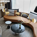 GobekUsa Contemporary Gold LED Pendant Light for Dining Room - Circle Metal Island Ceiling Lighting