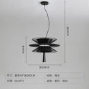 GobekUsa Iron Art Dinning Room Pendant Light in Black/Gold - Modern Nordic LED Fixture