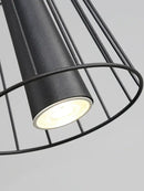 GobekUsa Iron Art Dinning Room Pendant Light in Black/Gold - Modern Nordic LED Fixture