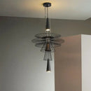 GobekUsa Iron Art Dinning Room Pendant Light in Black/Gold - Modern Nordic LED Fixture
