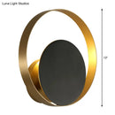 GobekUsa Modern LED Brass Wall Sconce Light for Bedroom - Loop Metallic Wall Lighting Idea