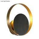 GobekUsa Modern LED Brass Wall Sconce Light for Bedroom - Loop Metallic Wall Lighting Idea