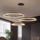 GobekUsa Black Acrylic LED Pendant Light for Modern Home Decor