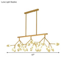 GobekUsa Modern Bubble Chandelier with Clear Glass, 27 Heads, Black/Gold - Dining Room Hanging Light Kit