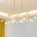 GobekUsa Modern Bubble Chandelier with Clear Glass, 27 Heads, Black/Gold - Dining Room Hanging Light Kit