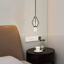 GobekUsa Clear Glass E27 Bulb Pendant Lights for Dining Room, Kitchen, Bedroom