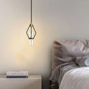 GobekUsa Clear Glass E27 Bulb Pendant Lights for Dining Room, Kitchen, Bedroom