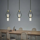 GobekUsa Clear Glass E27 Bulb Pendant Lights for Dining Room, Kitchen, Bedroom