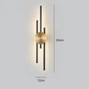 GobekUsa Copper Wall Light for Bedroom, Living Room, TV Background - Minimalist Luxury Design