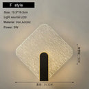 Modern black & gold crackled glass led wall lamp bedroom light by Decorbites