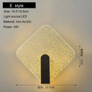 Modern black & gold crackled glass led wall lamp bedroom light by Decorbites