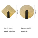 Modern black & gold crackled glass led wall lamp bedroom light by Decorbites