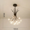 GobekUsa Crystal Bouquet Pendant Light Chandelier in Black and Gold