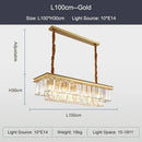 GobekUsa Crystal Ceiling Chandelier: Modern Black Gold LED Pendant Lamp for Luxury Living Room