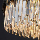 GobekUsa Crystal LED Chandelier with Remote Control for Home Living Room Kitchen Lighting
