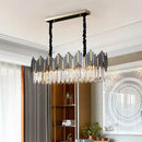 GobekUsa Crystal LED Chandelier with Remote Control for Home Living Room Kitchen Lighting