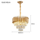 GobekUsa Crystal LED Pendant Chandelier for Modern Living Spaces