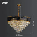GobekUsa Crystal LED Pendant Chandelier for Modern Living Spaces