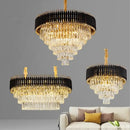 GobekUsa Crystal LED Pendant Chandelier for Modern Living Spaces
