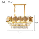 GobekUsa Crystal LED Pendant Chandelier for Modern Living Spaces