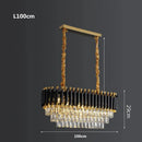 GobekUsa Crystal LED Pendant Chandelier for Modern Living Spaces