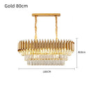 GobekUsa Crystal LED Pendant Chandelier for Modern Living Spaces