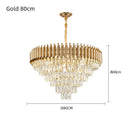 GobekUsa Crystal LED Pendant Chandelier for Modern Living Spaces