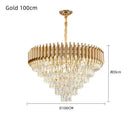 GobekUsa Crystal LED Pendant Chandelier for Modern Living Spaces
