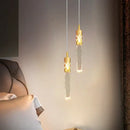 GobekUsa Crystal LED Pendant Lamp Gold Black Chandelier for Dining Living Room