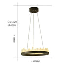 GobekUsa Crystal LED Pendant Lights: Modern Gold Black Industrial Lamp