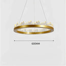 GobekUsa Crystal LED Pendant Lights: Modern Gold Black Industrial Lamp