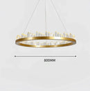 GobekUsa Crystal LED Pendant Lights: Modern Gold Black Industrial Lamp