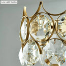 GobekUsa Modern Black/Gold Pendant Lighting Fixture with Crystal Prism Shade - 8-Bulb Dining Room Island Light