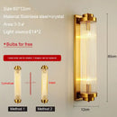 GobekUsa Crystal Wall Lamp: Modern LED Indoor Lighting for Luxury Living Room, Bedroom, and Aisle