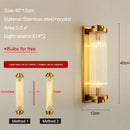 GobekUsa Crystal Wall Lamp: Modern LED Indoor Lighting for Luxury Living Room, Bedroom, and Aisle