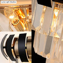GobekUsa Modern Gold Wall Sconce with Clear Crystal Layered Bulbs - Corridor Lighting Fixture