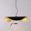 GobekUsa Lederam Manta Pendant Lamp - Industrial Retro Design, White & Black.