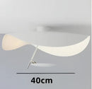 GobekUsa Lederam Manta Pendant Lamp - Industrial Retro Design, White & Black.