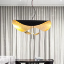 GobekUsa Lederam Manta Pendant Lamp - Industrial Retro Design, White & Black.