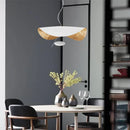 GobekUsa Lederam Manta Pendant Lamp - Industrial Retro Design, White & Black.
