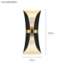 GobekUsa Modern Simple Wall Lamp Lights Scone for Bedroom Bathroom Black Gold