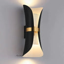 GobekUsa Modern Simple Wall Lamp Lights Scone for Bedroom Bathroom Black Gold